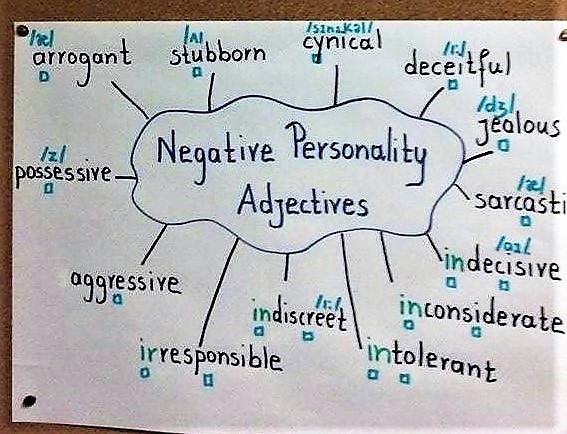 3. negative personality adjectives