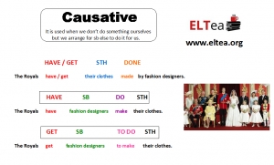 Causative Structures (have/get sth done - have sb do sth - get sb to do sth) B1+/B2